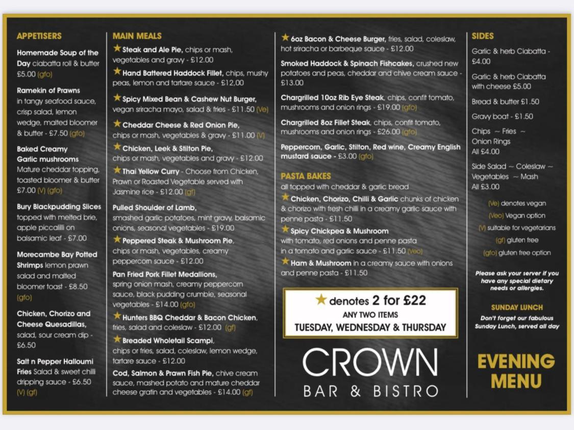 The Crown Hotel Morecambe Exterior photo